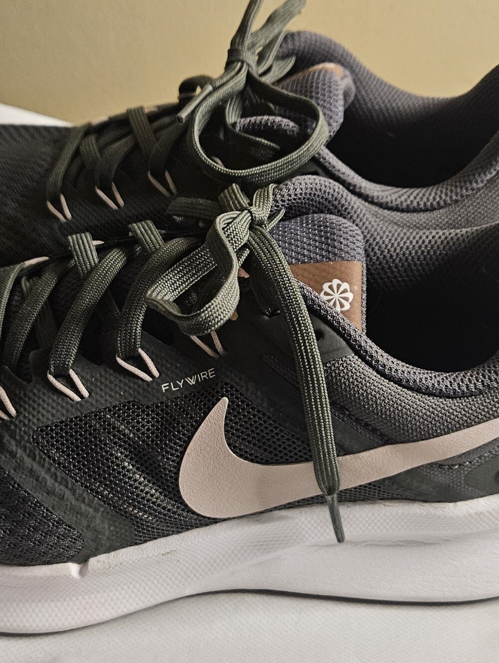 Nike Running Shoes with Pink Swoosh Size 8